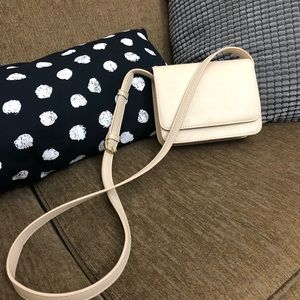 Nude crossbody purse